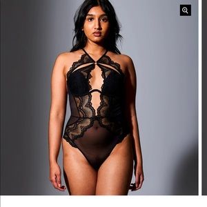 Thistle & Spire KANE HALTER BODYSUIT - BLACK L